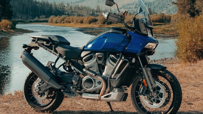 A blue 2025 Harley-Davidson Pan America 1250