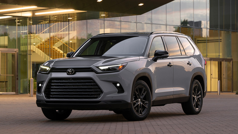 A gray 2026 Toyota Grand Highlander parked