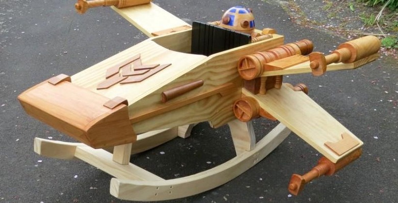 X-wing rocker for kids built by craftsman