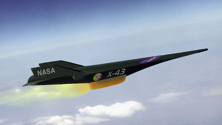 X43-A Scramjet in flight