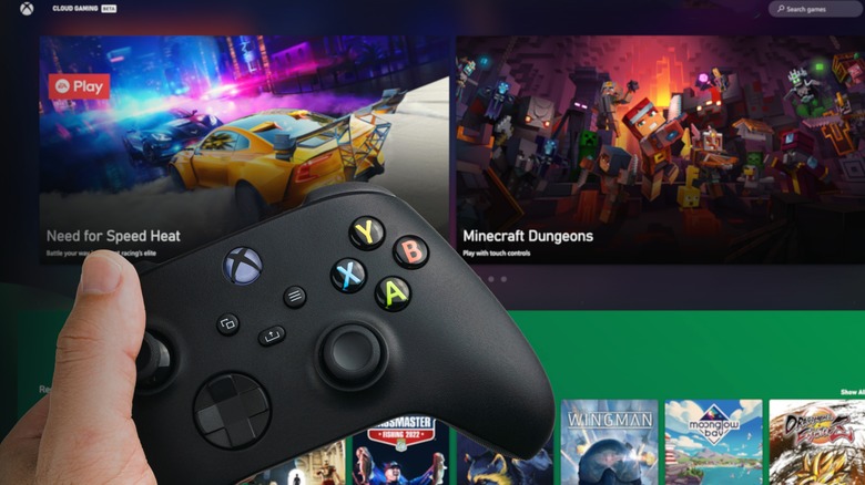 Xbox Cloud Gaming interface