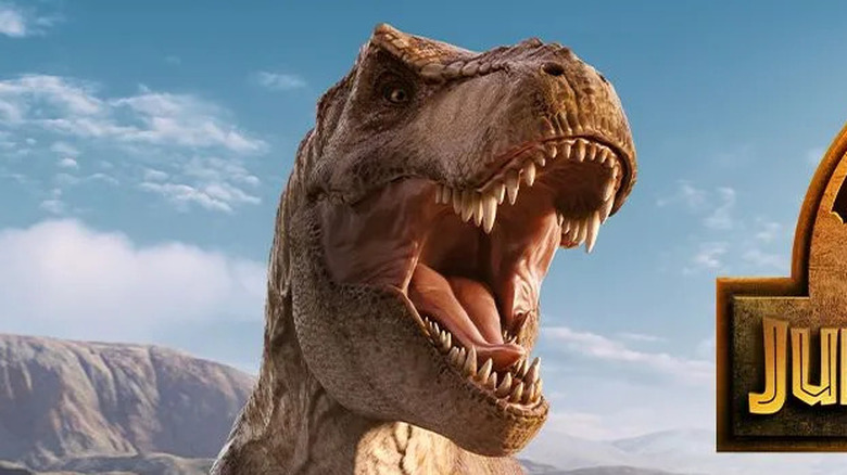 T-rex from Jurassic World Evolution 2