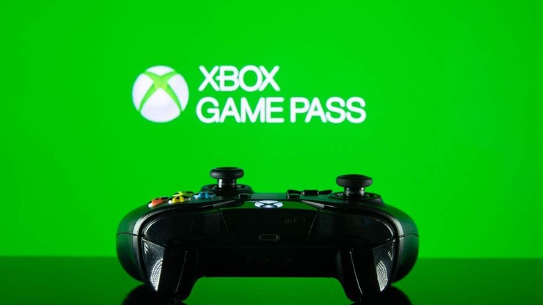 Xbox controller and Game Pass logo