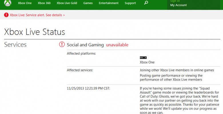grillen Met pensioen gaan succes Xbox Live Down For Social And Gaming: It's Not Just You - SlashGear