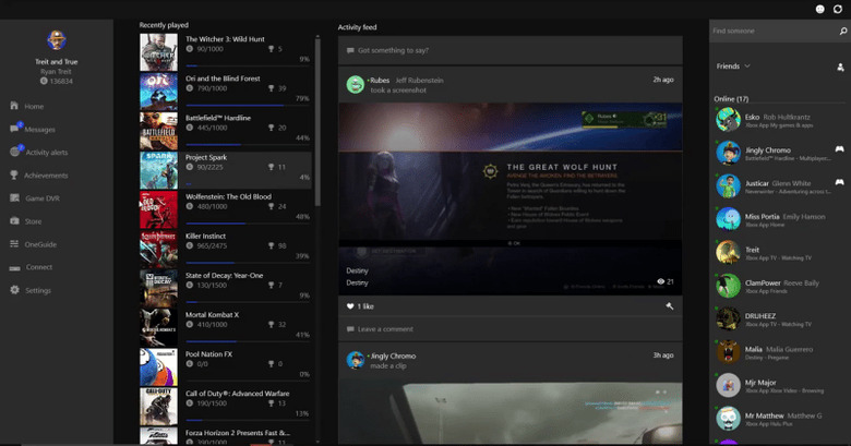 Xbox On Windows 10 Preview Brings Avatars And Friends - SlashGear