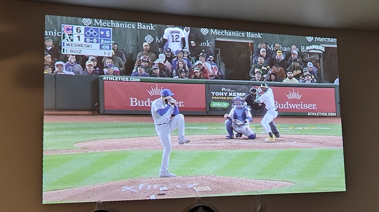 Projected Baseball game 