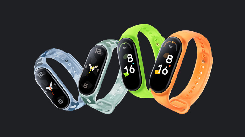 Xiaomi Mi Band 7 camouflage and fluorescent colors