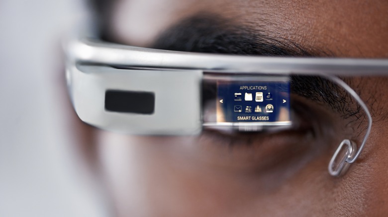 Google Glass concept face