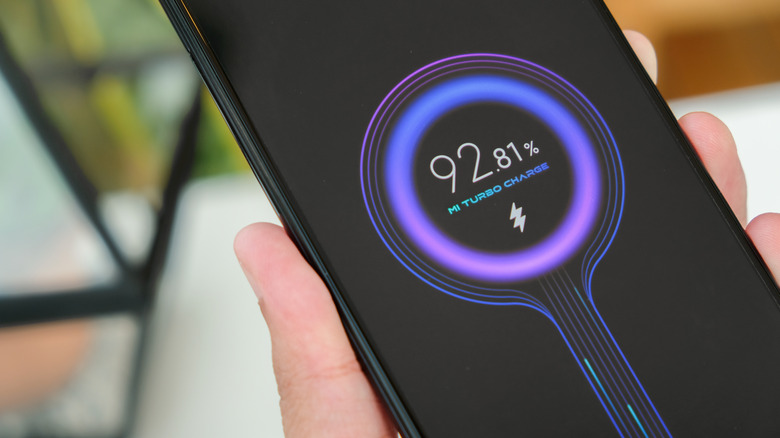 A fast charging Xiaomi phone