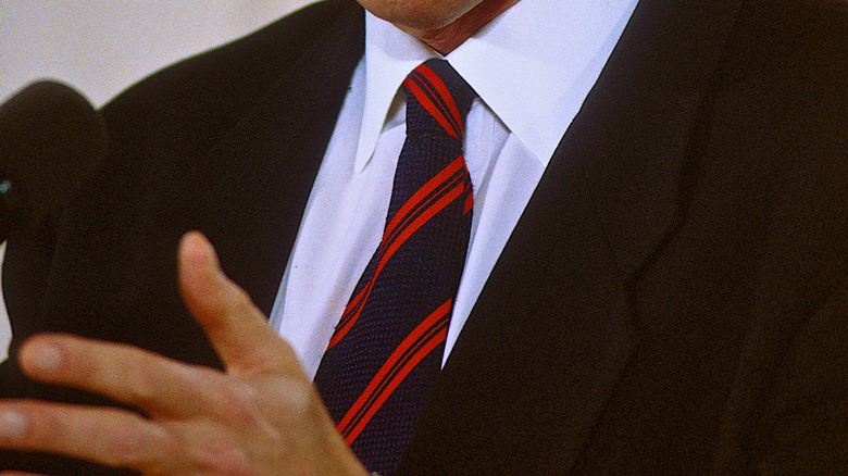 President Bill Clinton making an address in 1997