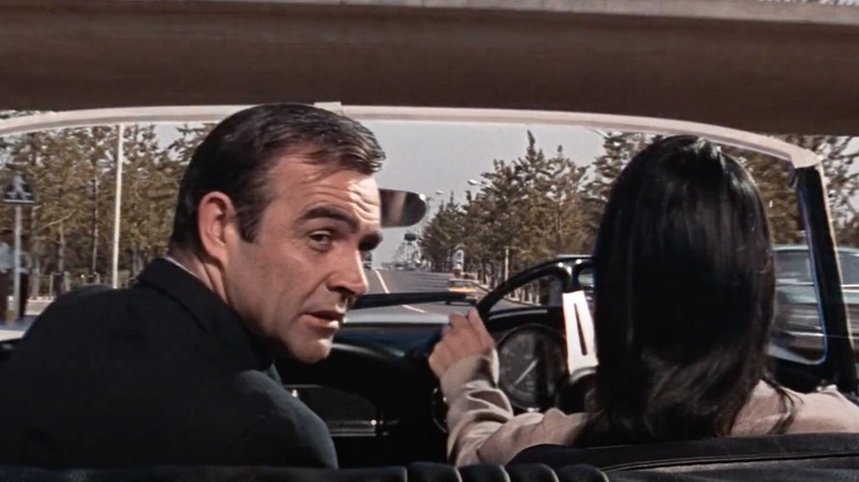 James Bond looking back