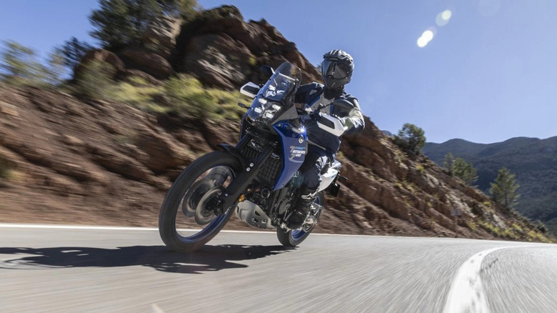Yamaha Ténéré 700 being ridden on road