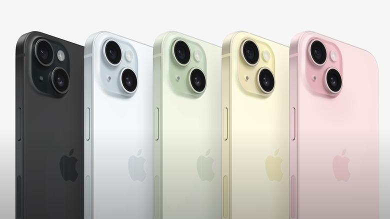 Color options for iPhone 15