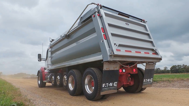 A semi-truck equipped with an Eaton-Cummins AMT