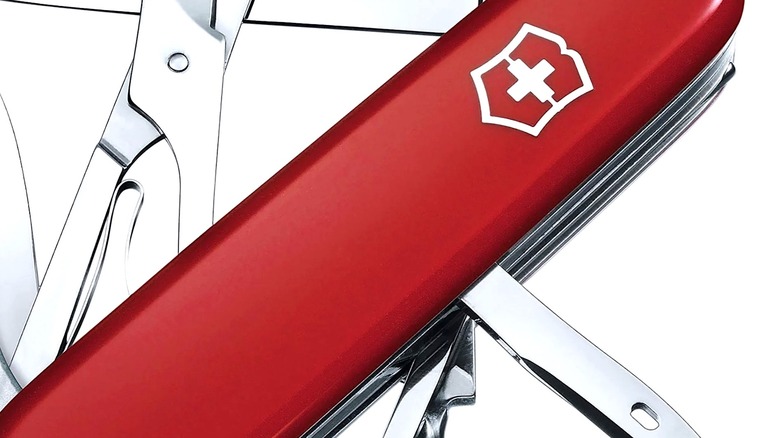 Close-up picture presenting Swiss Army Knife