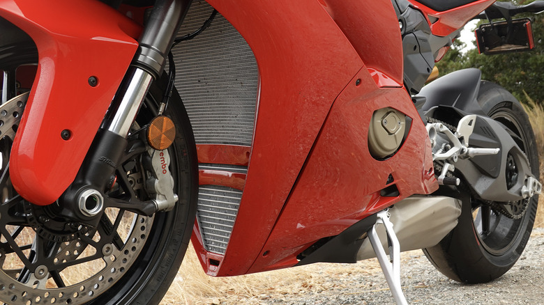 2025 Ducati Panigale V4 front radiator intake detail