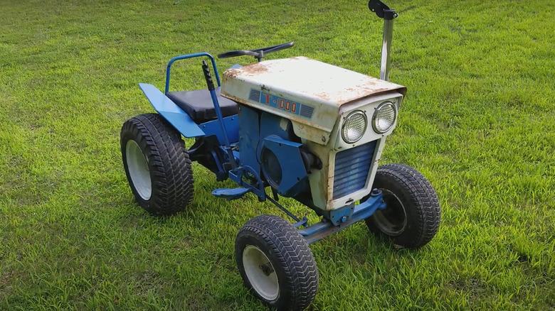 Shot of 1960s Ford lawn mower tractor