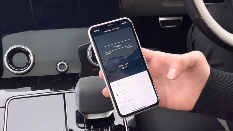 incontrol app for land rover vehicle