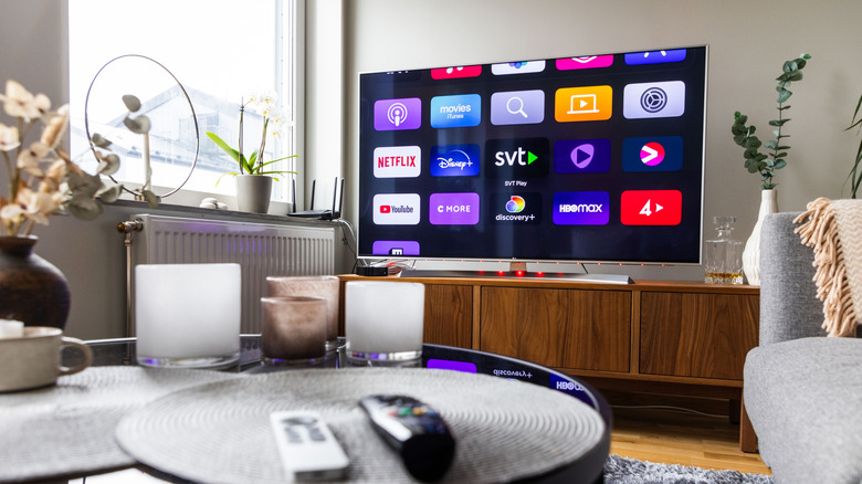 Smart TV in a modern living room.