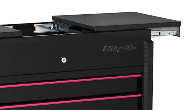 Snap-On toolbox with pink accents