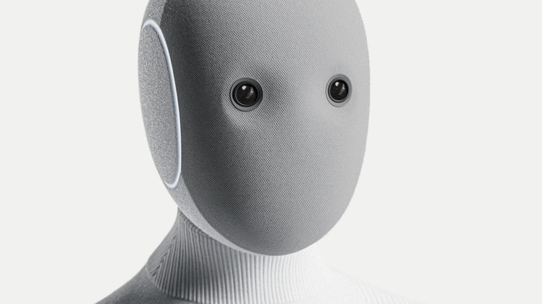 the 1x neo robot front-faced