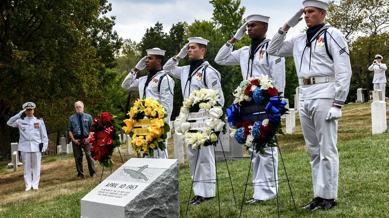 The USS Thresher memorial dedication at Arlington National Cemetery