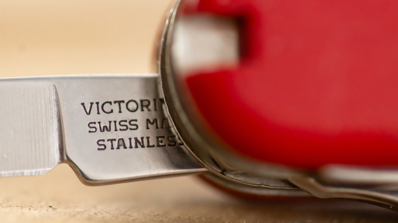 Close up of a Swiss army knife