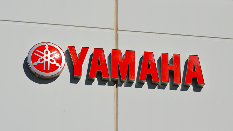 Yamaha sign on building facade