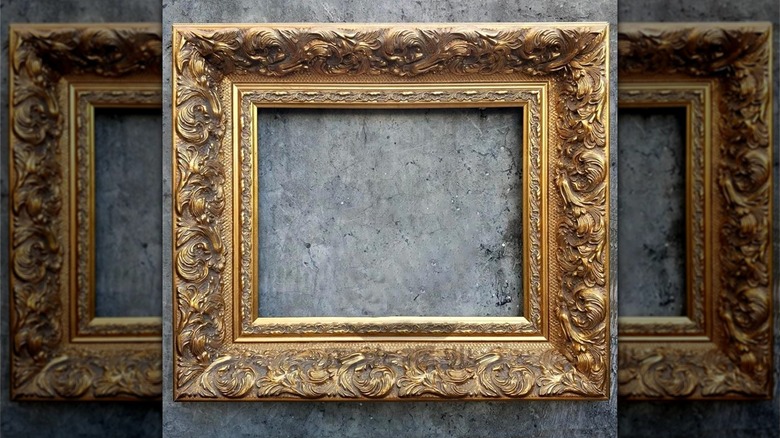 Picture frame painted with Rub n Buff