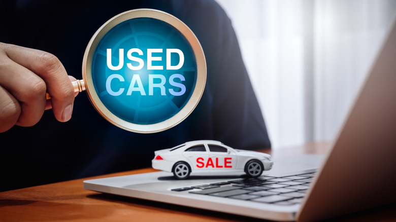 Photo illustration of online used car buying experience