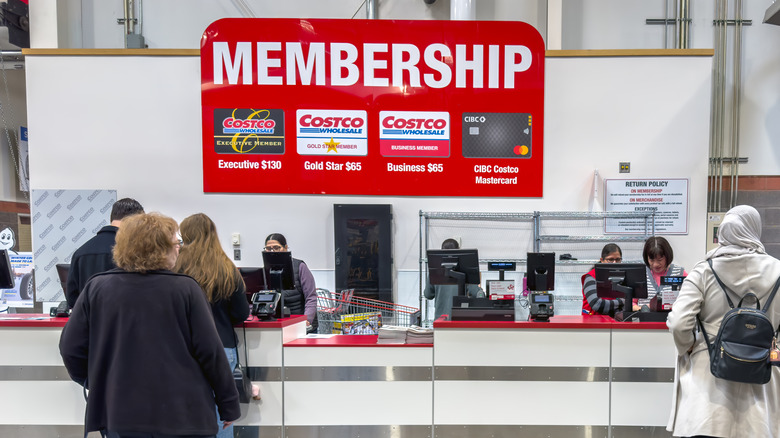 Costco membership counter