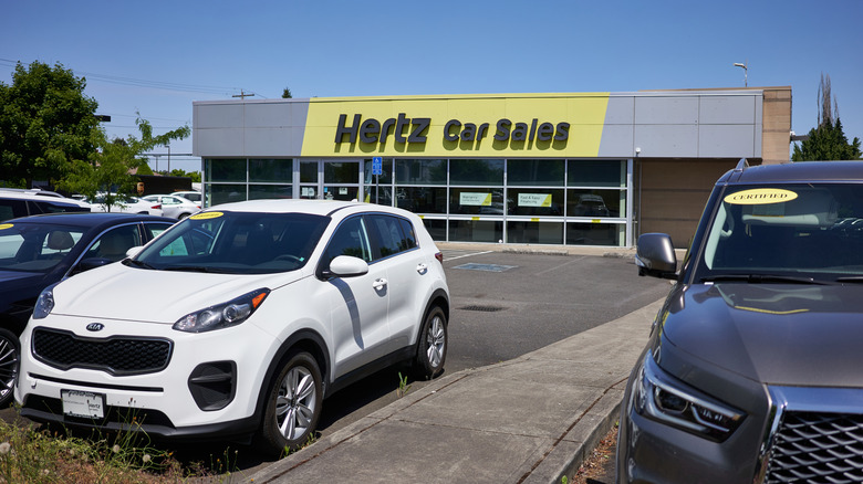 Hertz Car Sales parking lot