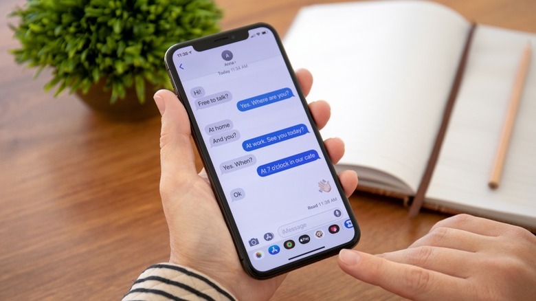 iPhone messages
