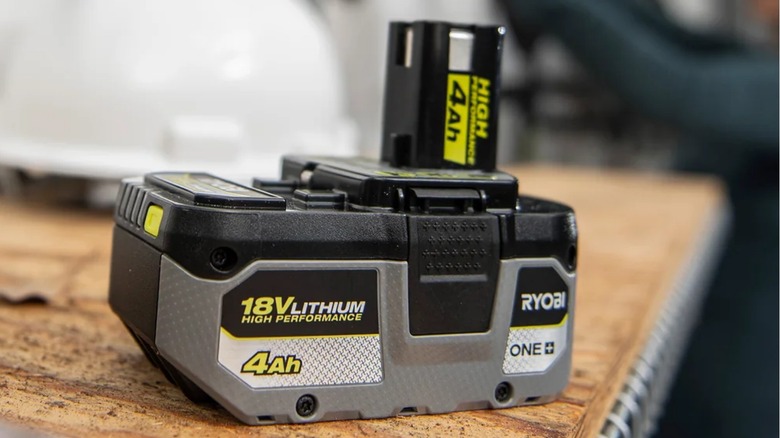Ryobi 4.0Ah HP battery on table