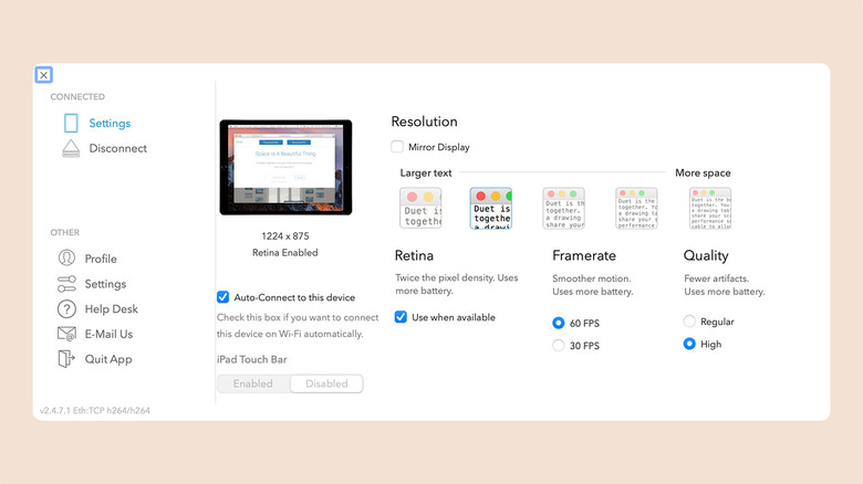 Mac second screen Android Duet