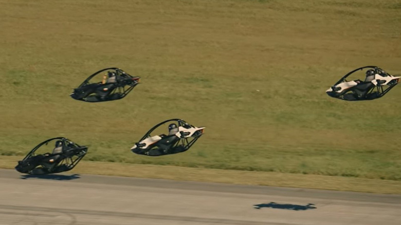 Jetson One craft flying in a race