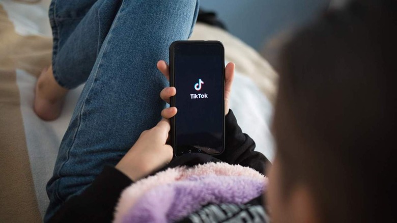 TikTok on a phone
