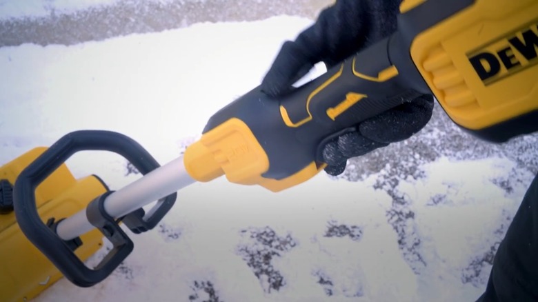Using a DeWalt Cordless Snow Shovel