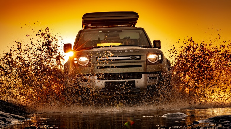 2020 Land Rover Defender off-roading