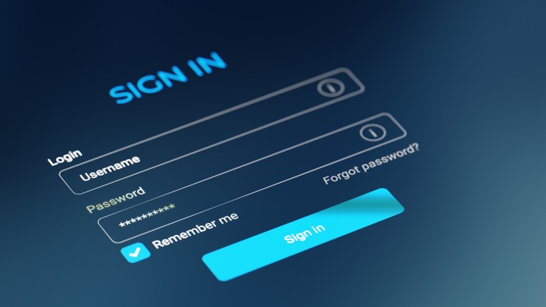 Generic sign in interface page