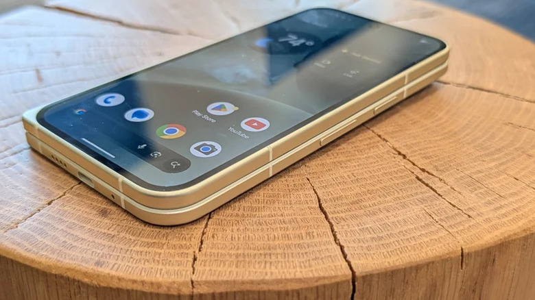 Pixel 10 Pro Fold on wood table