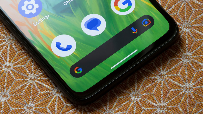 Pixel 4a posed on table