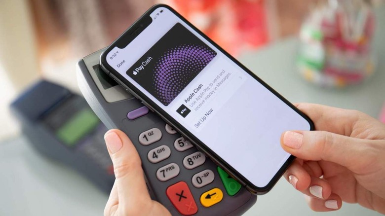 iPhone using Apple Pay