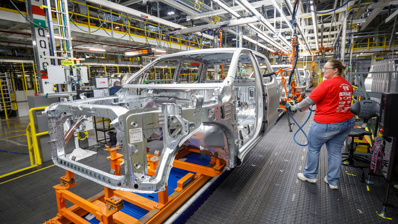 GM assembly line in Indiana