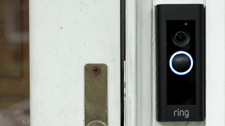 Ring doorbell camera.