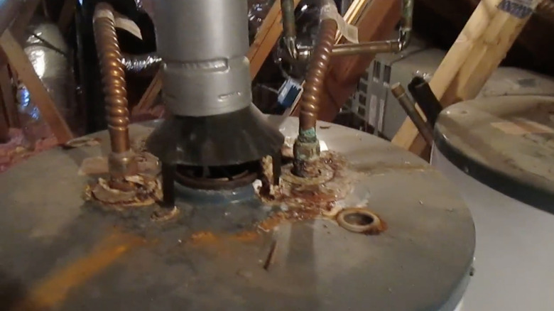 a corroded water heater