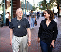 Gordon Bell, wearing Microsoft Research's SenseCam