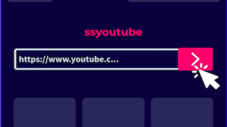 SSYouTube video download interface