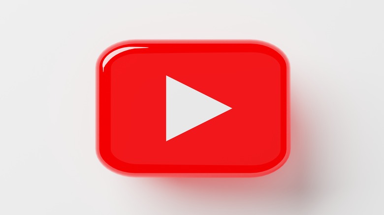 botón rojo de reproducción de youtube