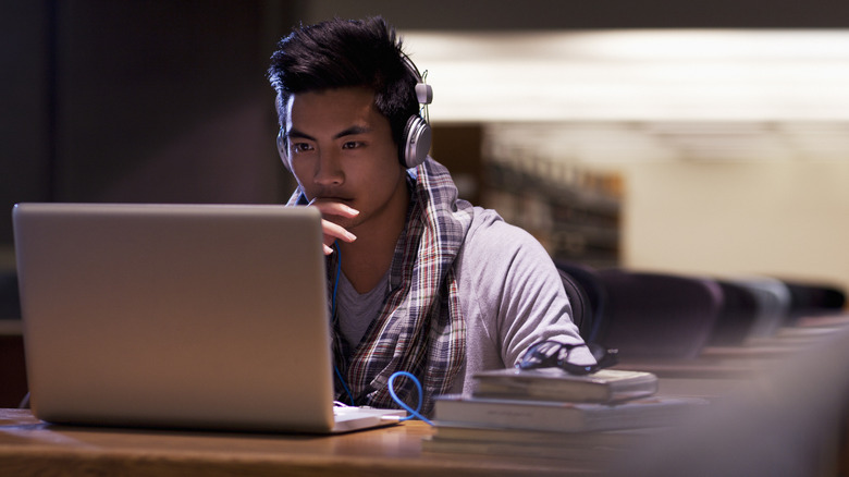 man on laptop